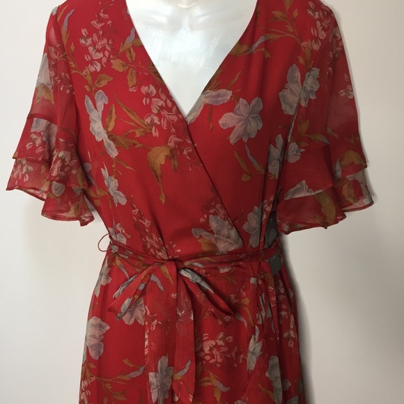 Vince Camuto Women's Tiered Ruffle Sleeve Wil - Picture 3 of 8